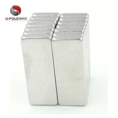 80C-220C Temperature resistenti N52 40x20x10 Magnete al neodimio con rivestimento al nichel