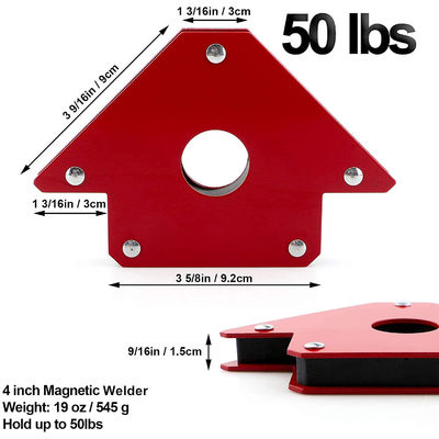 Tenitori di saldature magnetiche a forma di freccia per angoli multipli 2.2kg Supporto personalizzato OEM