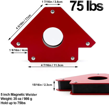 Tenitori di saldature magnetiche a forma di freccia per angoli multipli 2.2kg Supporto personalizzato OEM