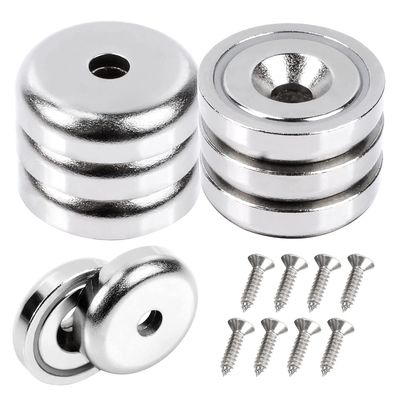 Magnete Super Power da 25 mm con buco anti-affondamento Resistenza circa 19 kg Buco d1 5,5 mm