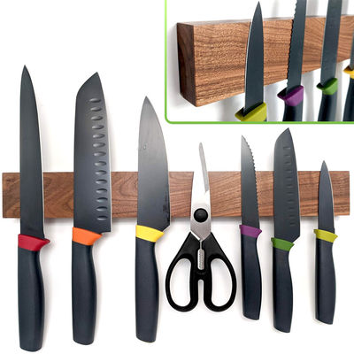 ISO9001/ISO14001/CE/ROHS Approvato blocco di coltello magnetico a noce/legno di gomma/acero/cerveza