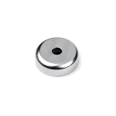 Magnete a pentola NdFeB D16MM /- 0 Tolleranza Rivestimento Ni-Cu-Ni nichelato