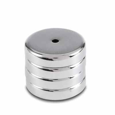 Magnete a pentola NdFeB D16MM /- 0 Tolleranza Rivestimento Ni-Cu-Ni nichelato