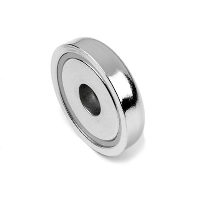 Magnete di Neodimio da 32 mm con buco anti-affondamento 32 kg Capacità di trazione 1,26 pollici di diametro
