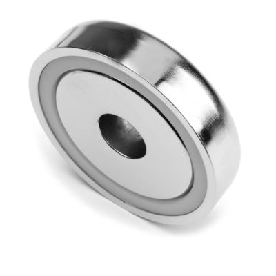 Magneti di montaggio a forza di trazione da 35 libbre con buco e pentola di diametro D 60 mm