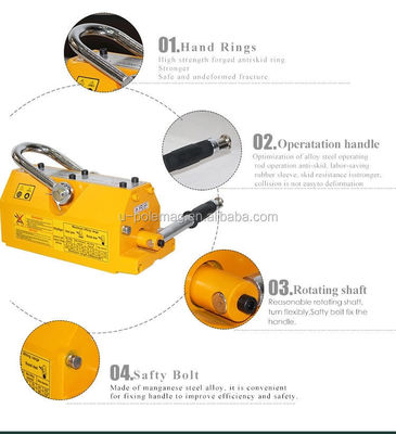 Conveniente operazione da un solo uomo Super Magnetic Manhole Cover Lifter 92X67mm Colore personalizzato