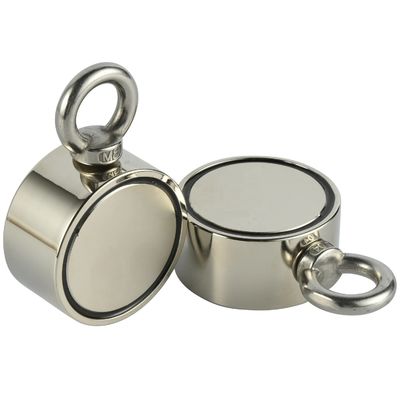 Magnete da pesca al neodimio di densità con bullone M8 e forza di trazione di 80 kg di diametro di 48 mm