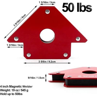 Magnete ferrite di grado tenitore freccia magnetica per cilindro di saldatura 50lbs forza forte