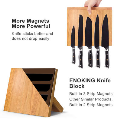 Migliora l'organizzazione della tua cucina con il nostro portacoltelli in legno magnetico su misura