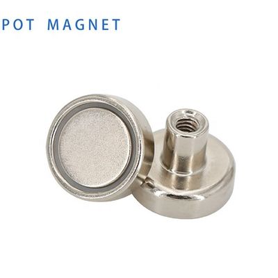 Materiale composito Magnete rotondo NdFeB Magnete di potenza di neodimio D60mm con forza di 160 kg