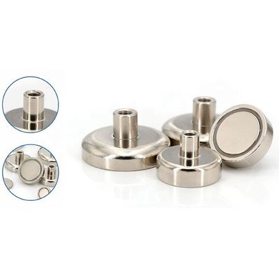 Materiale composito Magnete rotondo NdFeB Magnete di potenza di neodimio D60mm con forza di 160 kg