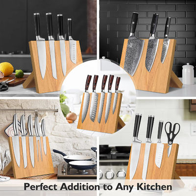 Migliora l'organizzazione della tua cucina con il nostro portacoltelli in legno magnetico su misura
