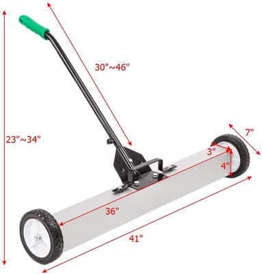 Comodo Push-Type Magnetic Pick Up Sweeper con 30-50 libbre di forza di trazione e ruote