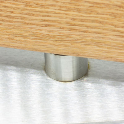 Set di portacoltelli magnetici a quercia con portacoltelli magnetici e affilatore di coltelli