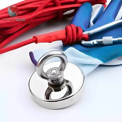 Dimensione a vite M10 Magnete di pesca a faccia singola potente Super forte Magnetico Set di pesca permanente