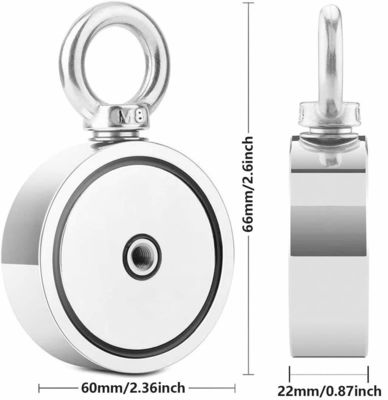 Kit di pesca a magnete di neodimio super forte con forza di trazione di 2000 libbre e tolleranza precisa