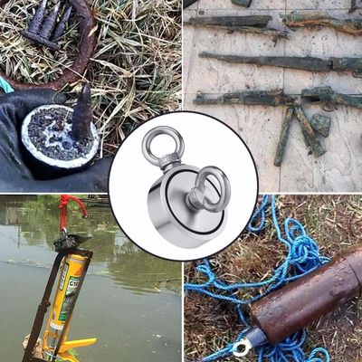 Kit di pesca a magnete di neodimio super forte con forza di trazione di 2000 libbre e tolleranza precisa