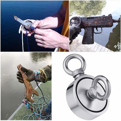 Kit di pesca a magnete di neodimio super forte con forza di trazione di 2000 libbre e tolleranza precisa
