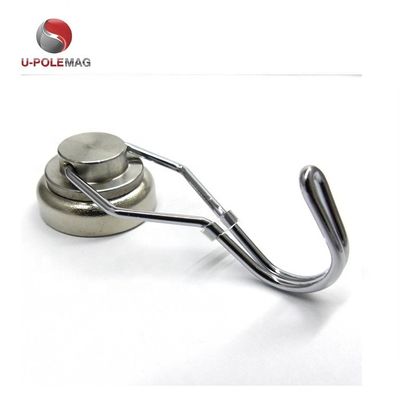 NdFeB Grade NdFeb 25mm 50lbs 180 gradi rotazione libera rotante Magnete per gancio industriale