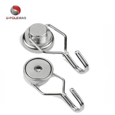 NdFeB Grade NdFeb 25mm 50lbs 180 gradi rotazione libera rotante Magnete per gancio industriale