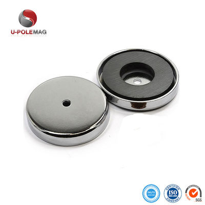 ISO/TS16949 2002 Certificato D80mm Ferrite Cup Magnet Holder con buco di controsuccesso D6mm