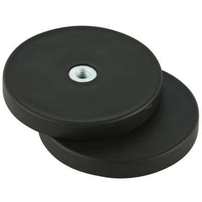 Magnete di pot di neodimio rivestito di gomma Magnete di gomma di ferro NdFeB e magnete composito di neodimio