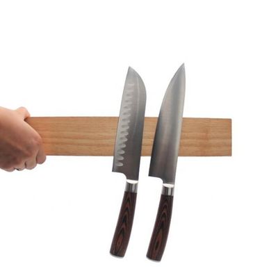 Rack a striscia magnetica di legno Porta coltello magnetico aspirazione magnetica appesa leva accessorio da cucina