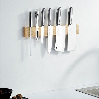 Rack a striscia magnetica di legno Porta coltello magnetico aspirazione magnetica appesa leva accessorio da cucina