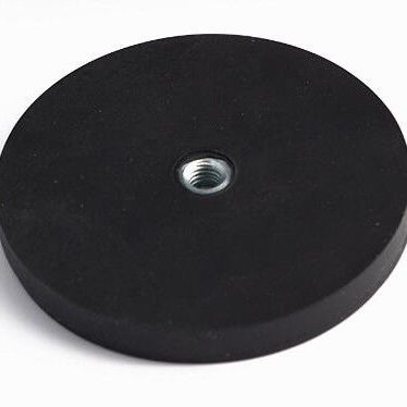 Magnete di gomma rivestito di gomma Neodimio Magnete di gomma D36*6mm-M6 Permanente Punzione potente