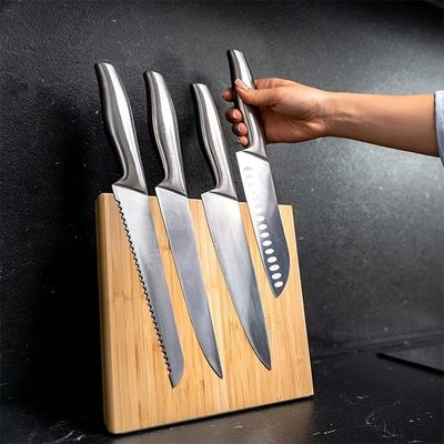 Accettabile OEM ODM Bambù Magnetico Stand Magnetico Coltello Blocco per utensili da cucina Più