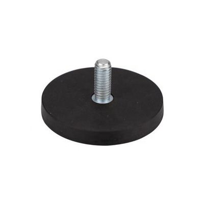D66mm Magneti di vasca di neodimio gommato con forza di 20 kg e rivestimento in gomma resistente
