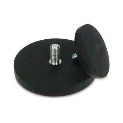 D66mm Magneti di vasca di neodimio gommato con forza di 20 kg e rivestimento in gomma resistente