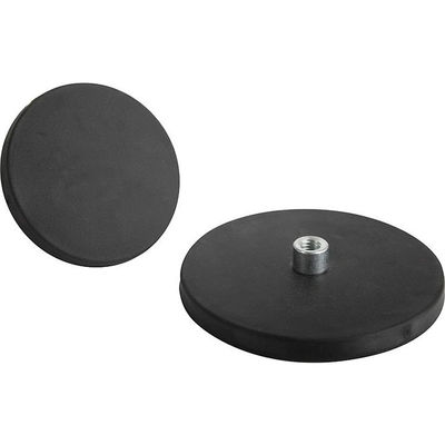 Magnete NdFeB rivestito di gomma a 80 gradi Celsius con pin e servizio di taglio