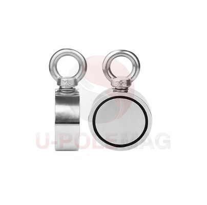 2Magnete da pesca in neodimio di terre rare da 75 pollici con 1000 libbre di resistenza e corde fornite