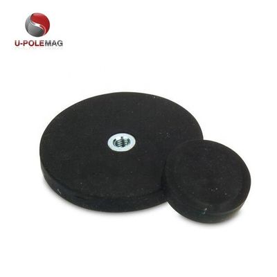 Magnete di potenza M8 con filo di gomma al neodimio rivestito con magnete di potenza industriale non scivolo