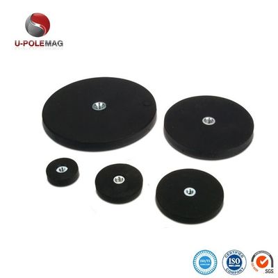 Magnete di potenza M8 con filo di gomma al neodimio rivestito con magnete di potenza industriale non scivolo