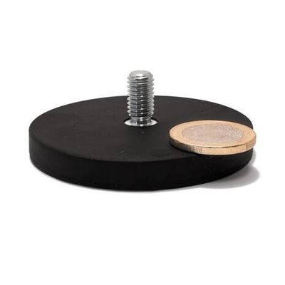 Magneti di gomma a magnete di neodimio con e con imballaggio personalizzato e buchi a filo M6 M8