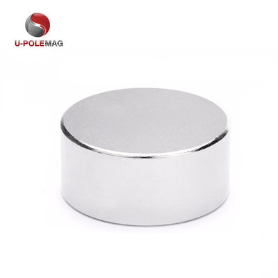 191g Peso N52 Magnete a disco d'argento Neodimio D40x20mm con direzione magnetizzata assiale