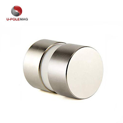 191g Peso N52 Magnete a disco d'argento Neodimio D40x20mm con direzione magnetizzata assiale