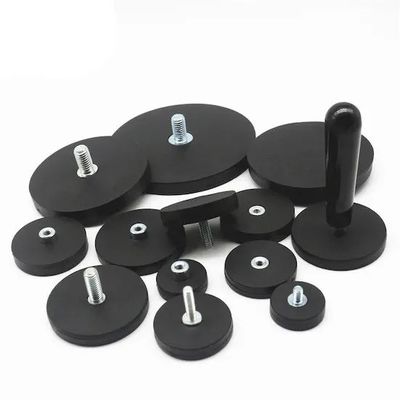 Magnete industriale Magneto a pentola ricoperto di gomma potente con attraente forza magnetica