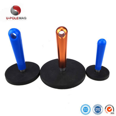 Magnete industriale Magneto a pentola ricoperto di gomma potente con attraente forza magnetica