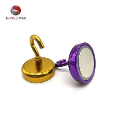 Magnete al neodimio Magnete a pentola decorativo con gancio D10mm-75mm e potente gancio magnetico