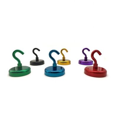Magnete al neodimio Magnete a pentola decorativo con gancio D10mm-75mm e potente gancio magnetico