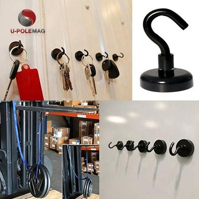 Magnete al neodimio Magnete a pentola decorativo con gancio D10mm-75mm e potente gancio magnetico