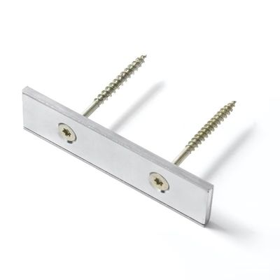 Magnete a pentola NdFeb quadrato di grado industriale N52 con buco anti-affondamento e rivestimento in nichel