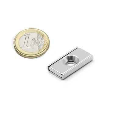 NdFeb Block Magnet Steel Channel POT con 1 buco anti-mercato per la lavorazione industriale