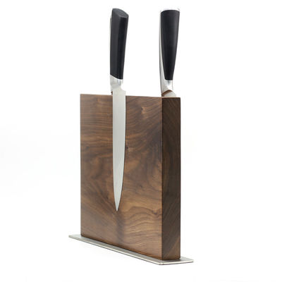 Contenitore di coltelli magnetici in legno per coltello da cucina in legno Set di blocchi opzionali di legno Acacia