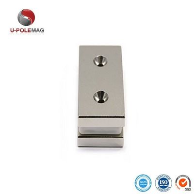 Magnete industriale N35 Buco anti-affondamento 5 mm Blocco Magneti di neodimio di terre rare forti