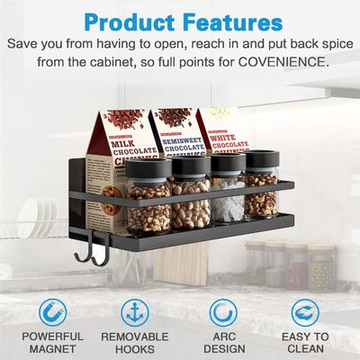 Classificazione Rack non pieghevole Cucina magazzino muro di ferro montaggio Rack organizzatore di spezie