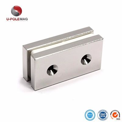 Magnete industriale N35 Buco anti-affondamento 5 mm Blocco Magneti di neodimio di terre rare forti